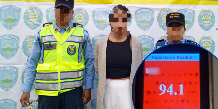 Capturan a conductora “bien a tranca” que provocó la muerte de un argentino en Villas del Sol, Tegucigalpa