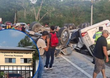 En la morgue de SPS permanecen las 10 víctimas de excursión mortal