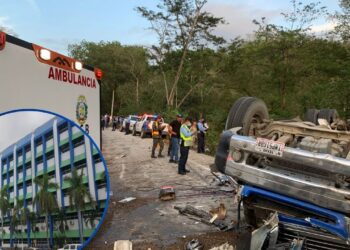 Estas son las personas heridas en el accidente de Santa Bárbara que han sido trasladadas al Hosp. Mario Catarino Rivas de SPS