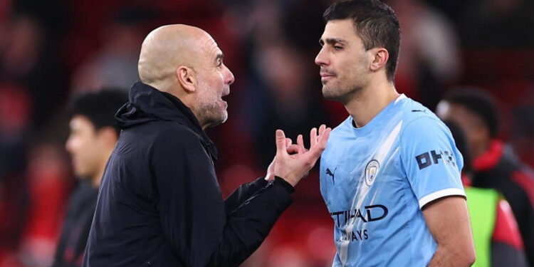 Guardiola abre la puerta a una posible salida de Rodri