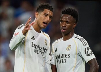 Pelea de Vinícius y Bellingham