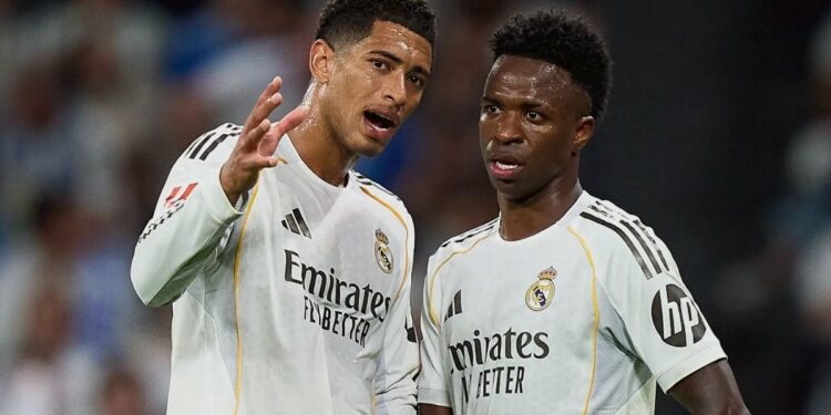 Pelea de Vinícius y Bellingham
