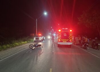 Accidente de tránsito entre dos motocicletas deja una persona lesionada en Talanga, Francisco Morazán