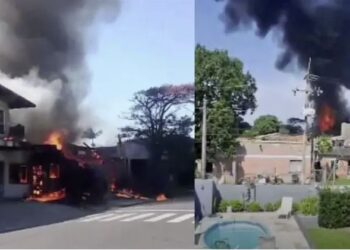 ¡Terrible! Avioneta se estrella contra restaurante en Brasil y deja cuatro muertos