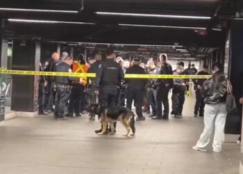 Tres apuñalados y un sospechoso abatido por agentes en el metro de Nueva York, según la Policía