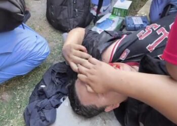 Protesta en los bajos del Congreso Nacional termina en caos, violencia y un estudiante herido