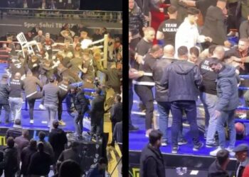 Un combate de boxeo turco-ruso se convierte en una caótica pelea de barrio