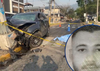 Identifican a hombre que perdió la vida tras estrellarse violentamente contra un poste de San Pedro Sula