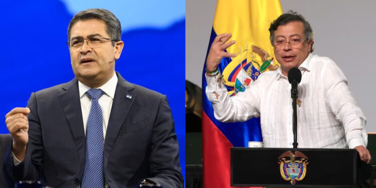 Petro pidió procesar al expresidente Juan Orlando Hernández por presuntas amenazas a la democracia en Colombia