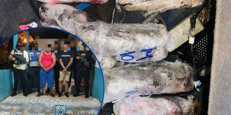 Con droga y más de 120 mil lempiras caleteados en vehículo, caen supuestos mareros en Valle