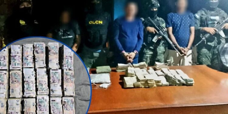 Caen tres en posesión droga y un millón de lempiras en Catacamas