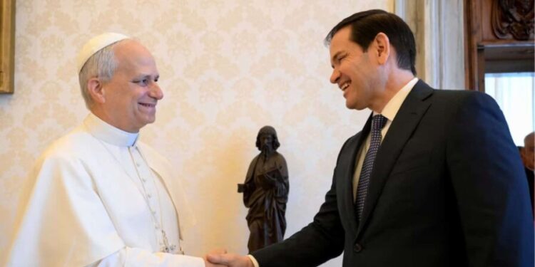 Marco Rubio viaja a Roma para reconducir la relación con el papa León XIV y Giorgia Meloni