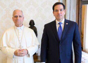 Marco Rubio y el papa León XIV