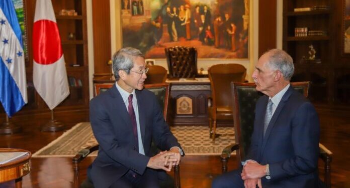 El presidente Nasry Asfura refuerza cooperación con Japón tras sostener reunión con el embajador