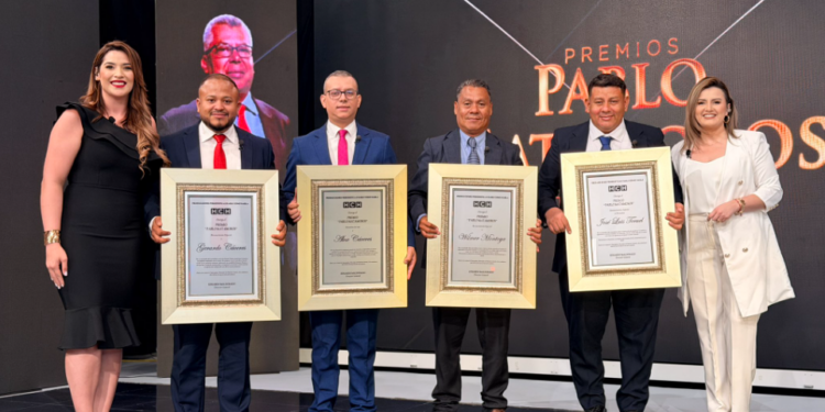 Sexta edición de los Premios Pablo Matamoros reconoce la excelencia periodística de Alex Cáceres, Wilmer Motoya, José Teruel y Gerardo Cáceres