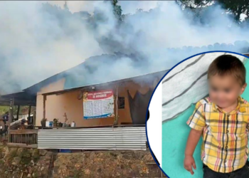 ¡LAMENTABLE! Fallece un menor tras sufrir graves quemaduras en un incendio ocurrido en Belén Gualcho, Ocotepeque