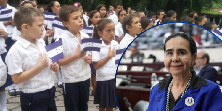 Diputada presenta moción ante el Congreso Nacional para que se entone el himno nacional en los centros educativos