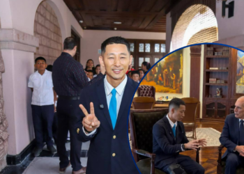 Shin Fujiyama, el japonés tiktokers se reunió con el presidente Nasry Asfura para impulsar construcción de escuelas