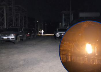 ¡COMAYAGÜELA A OSCURAS! Incendio de transformador en estación eléctrica provoca apagón masivo