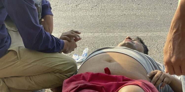 Brutal accidente en Nacaome, Valle deja una persona gravemente herida
