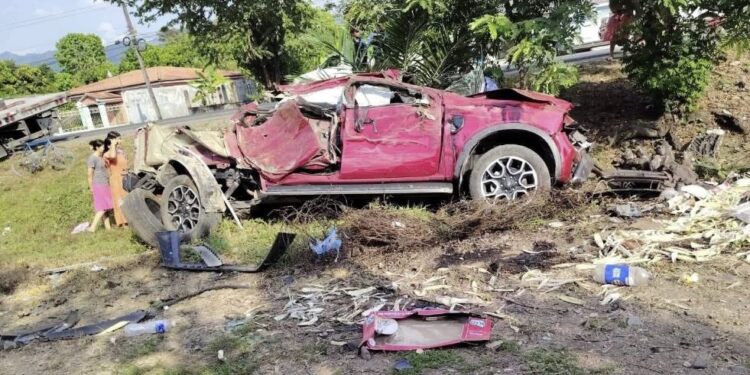 Accidente de tránsito deja varias personas heridas en la comunidad del Cinco, Olanchito, Yoro