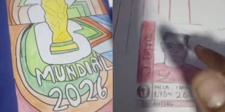 Matías, el niño peruano que creó su propio álbum del Mundial 2026 al no poder comprar el original y conmovió las redes