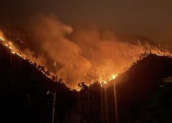 ¡Emergencia ambiental! incendio de grandes proporciones quema los bosques en El Rosario, Comayagua