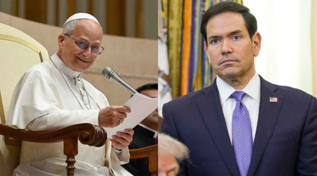 Marco Rubio dice que quiere hablar con León XIV sobre el envío de ayuda humanitaria a Cuba