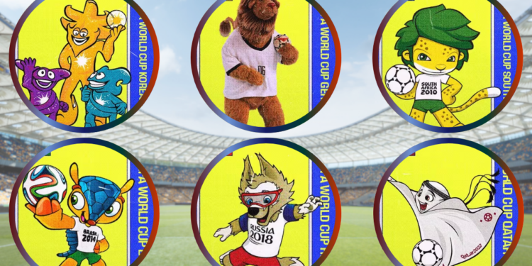 mascotas de los últimos mundiales