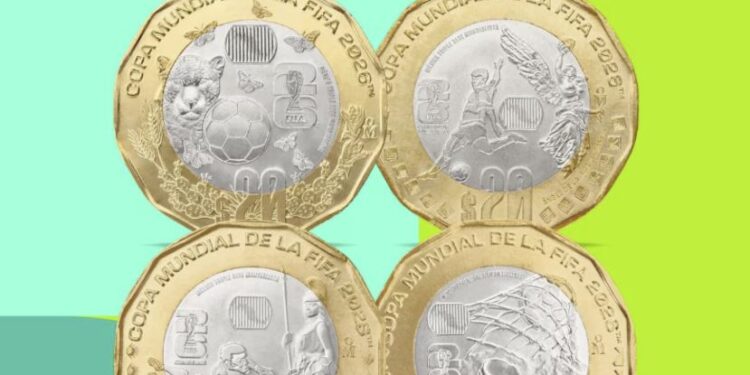 Ya circulan las monedas del Mundial 2026: así son las nuevas piezas de $20 que lanzó Banco