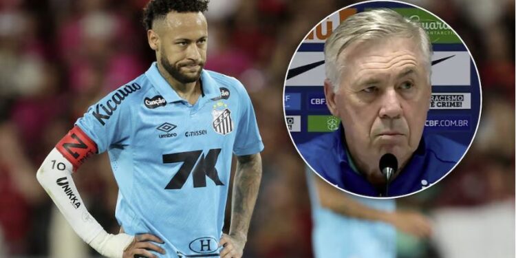 La contundente sentencia de Ancelotti cuando le preguntaron si incluirá a Neymar en la lista de Brasil para el Mundial