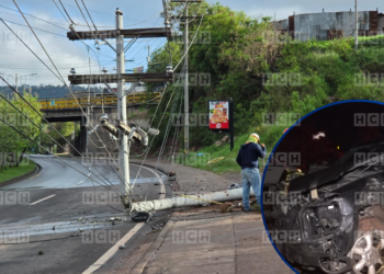 ¡Vivo de milagro! Conductor “a pichinga” se estrella contra poste en el anillo periférico | Móvil Emergencia TGU