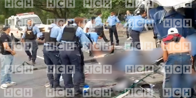¡TERRIBLE TRAGEDIA! Trasciende que son al menos siete policías los muertos en accidente vial en Comayagua