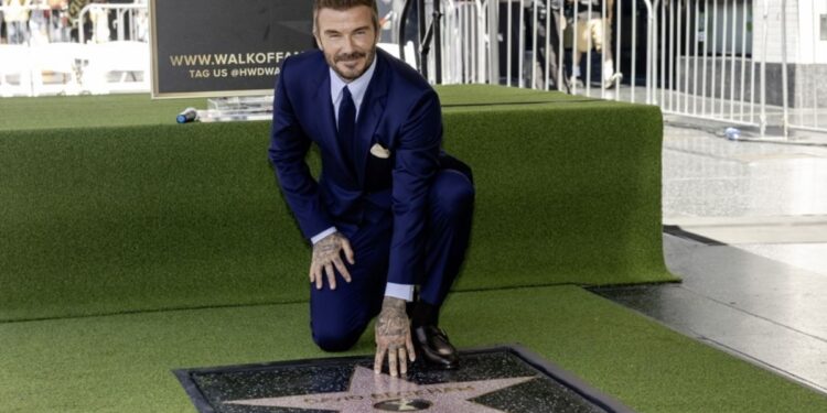 David Beckham forma parte del Paseo de la Fama