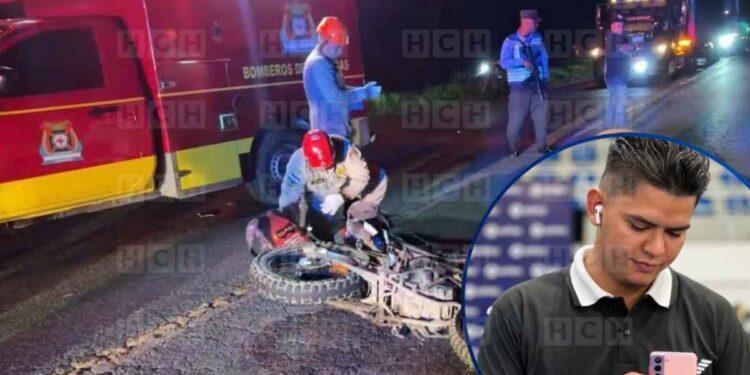 Motociclista perece tras impactar con un caballo en carretera de El Progreso a Tela