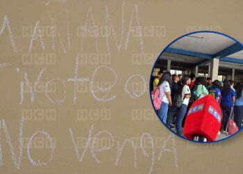 “No vengan”: Pánico en escuela capitalina por escalofriante advertencia en una de sus paredes