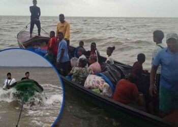 Rescatan a 15 personas tras quedar a la deriva en La Mosquitia