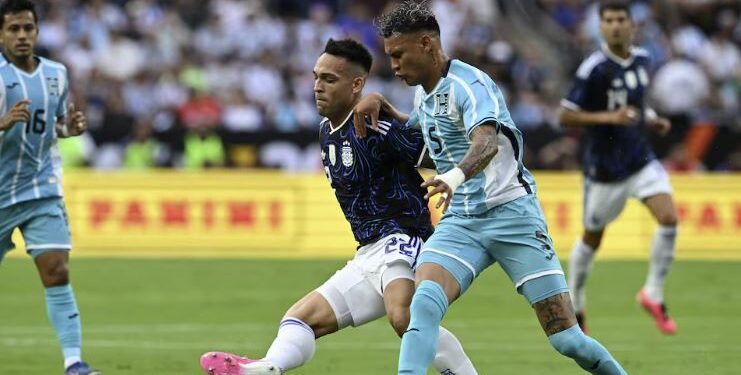 Con goles de Lautaro y Simeone, Argentina le gana 2-0 a Honduras en el amistoso en el Kyle Field de Texas