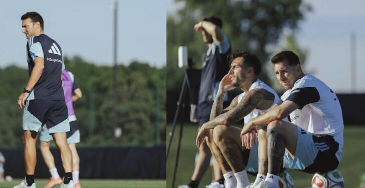 Las perlitas de la práctica de la Selección en Kansas City: la posible formación para enfrentar a Honduras y el único ausente