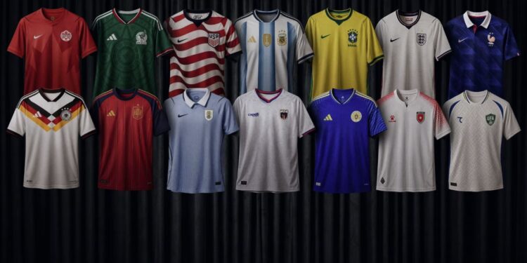 Confirmados los colores de las camisas mundialistas de las principales selecciones que competirán en United 2026