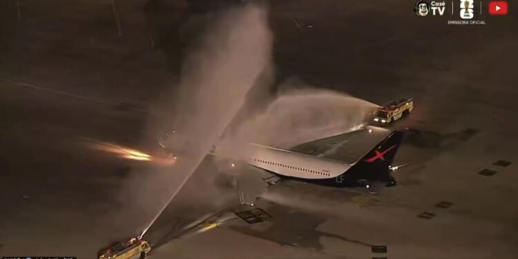 Brasil ya viaja al Mundial… Los bomberos le dieron su bendición a la Canarinha antes de volar