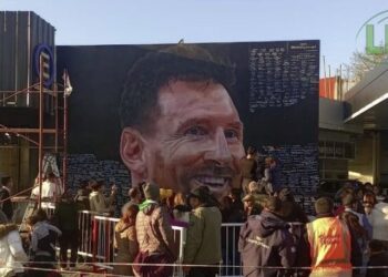 El impactante mural de Messi que el astro agradeció con un pulgar arriba: la reacción de los autores al verlo
