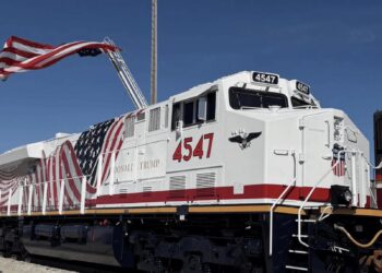 El tren dedicado a Trump por el 250 aniversario de EE.UU. genera polémica