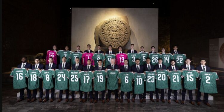 El Museo Nacional de Antropología fue la sede de la fotografía oficial de la Selección Mexicana