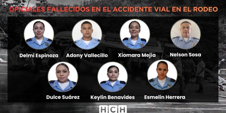 Ellos son los siete agentes que perdieron la vida en tragedia de la CA-5