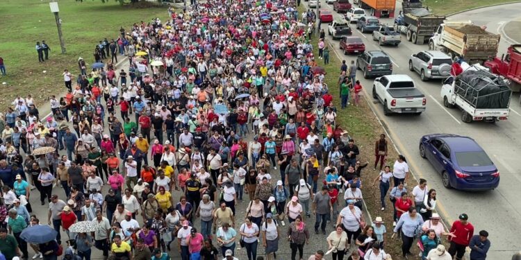 ¡Masivamente! Maestros se movilizan en SPS con demandas al gobierno: “No estamos negociando, exigimos que cumplan”