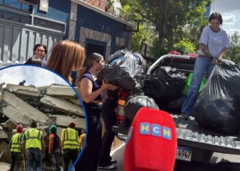 ¡Ya que no habrá apoyo estatal! Venezolanos y hondureños recolectan víveres para los afectados por terremoto
