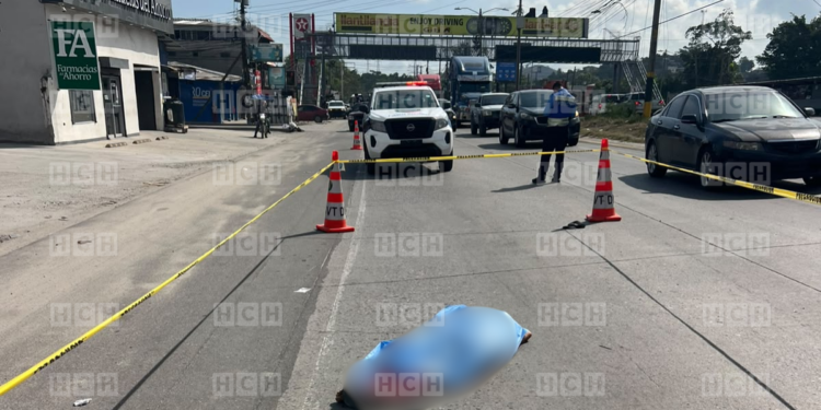 Un anciano pierde la vida luego de ser arrollado por un motociclista en el transitado Bulevar del Norte, Choloma