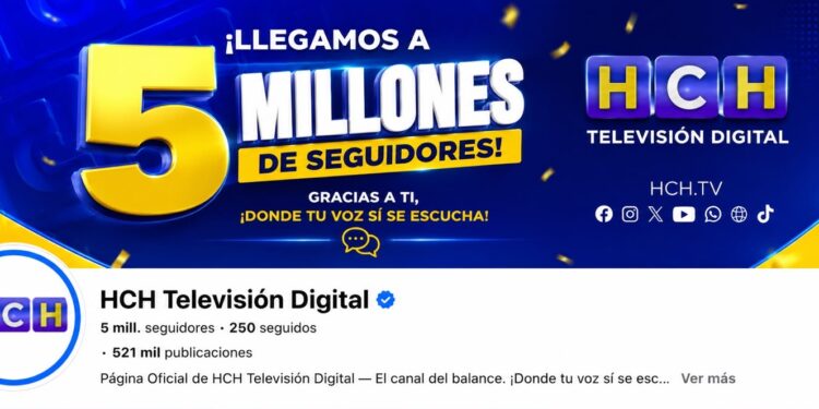 ¡HCH hace historia! Alcanza los 5 millones de seguidores en Facebook