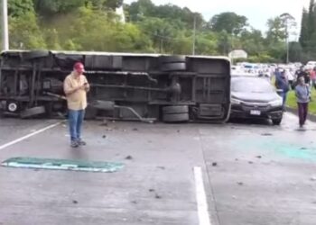 Accidente CA5 durazno bus rapidito
